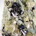 Rare Black Brookite Cluster with Quartz on Matrix from Pakistan - image 4