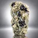 Rare Black Brookite Cluster with Quartz on Matrix from Pakistan - image 8