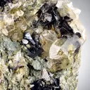 Rare Black Brookite Cluster with Quartz on Matrix from Pakistan - image 3