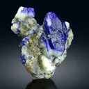 Rare Blue Afghanite with Winchite and Pyrite on Matrix from Afghanistan - 337 gram - image 3
