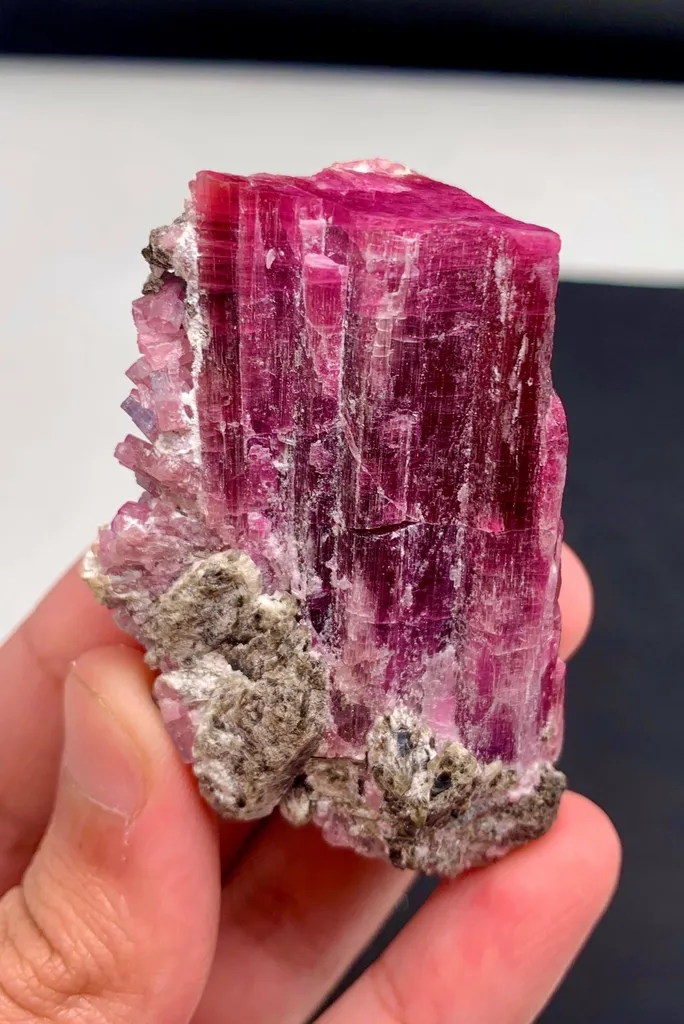 Rare blue cap red Tourmaline from Afghanistan - image 3