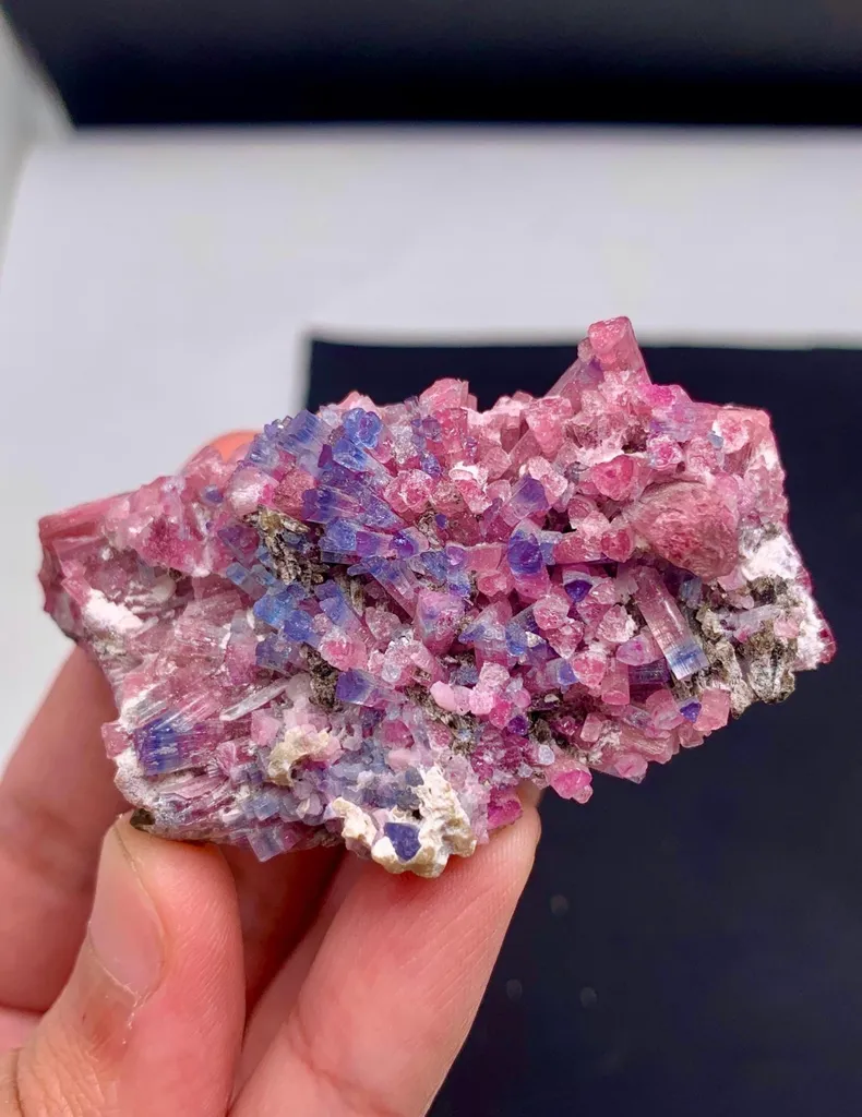 Rare blue cap red Tourmaline from Afghanistan - image 4