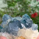 Rare Blue Celestine with Calcite from Afghanistan - image 5