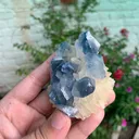 Rare Blue Celestine with Calcite from Afghanistan - image 7