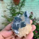 Rare Blue Celestine with Calcite from Afghanistan - image 6
