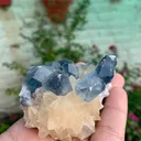 Rare Blue Celestine with Calcite from Afghanistan - image 4