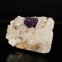 Rare Blue Fluorite with Quartz Natural Mineral Specimen - image 3