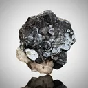 Rare Blue Hematite with Calcite Flower from Pakistan - image 1