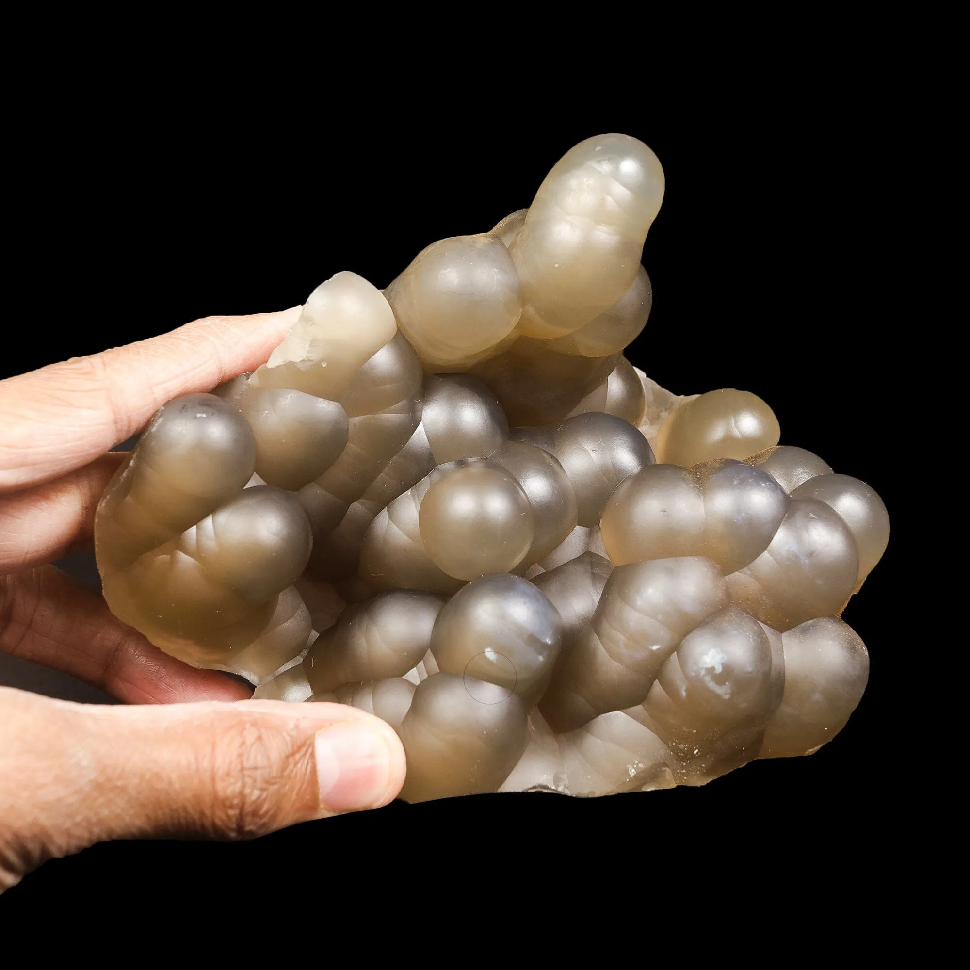 Rare Botryoidal Agatized Chalcedony Mineral Specimen – Natural Indian Crystal Cluster for Collectors - image 5