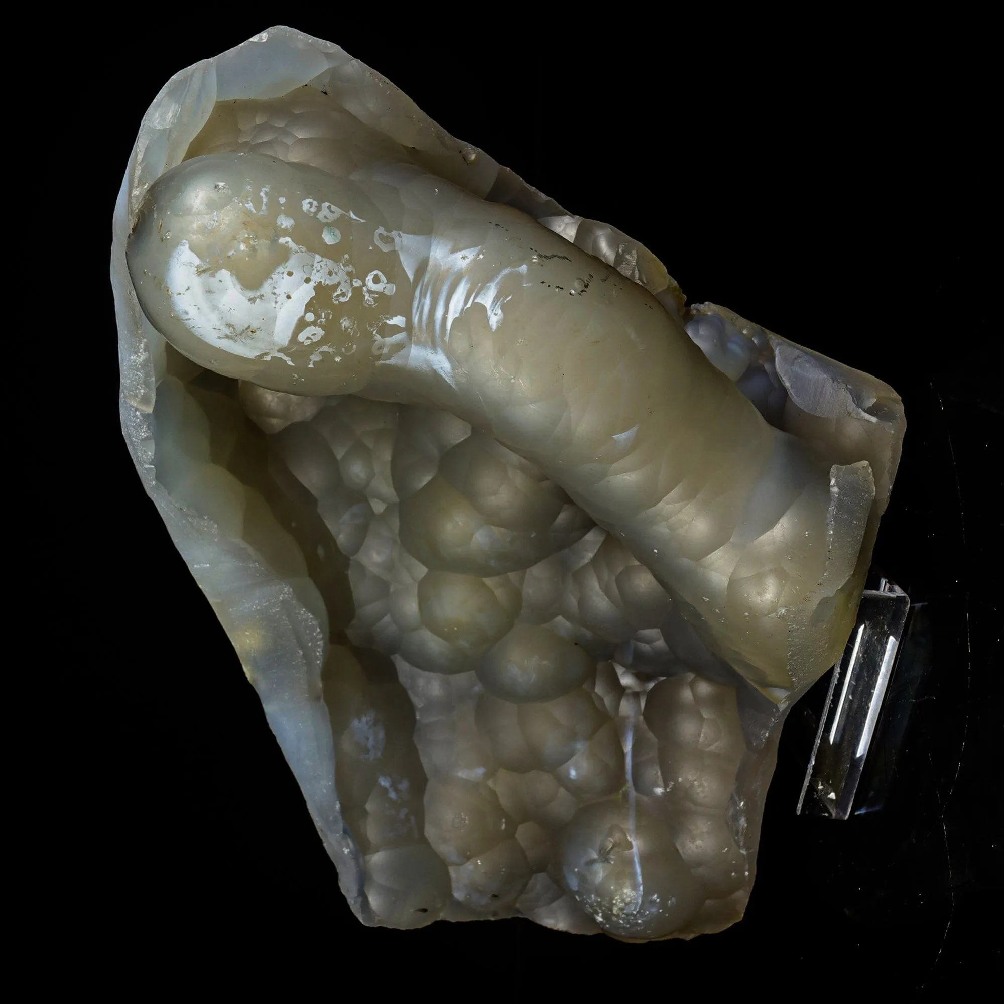 Rare Botryoidal Agatized Chalcedony Mineral Specimen – Natural Indian Crystal Cluster for Collectors - image 3