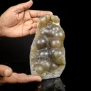 Rare Botryoidal Agatized Chalcedony Mineral Specimen – Natural Indian Crystal Cluster for Collectors - image 4