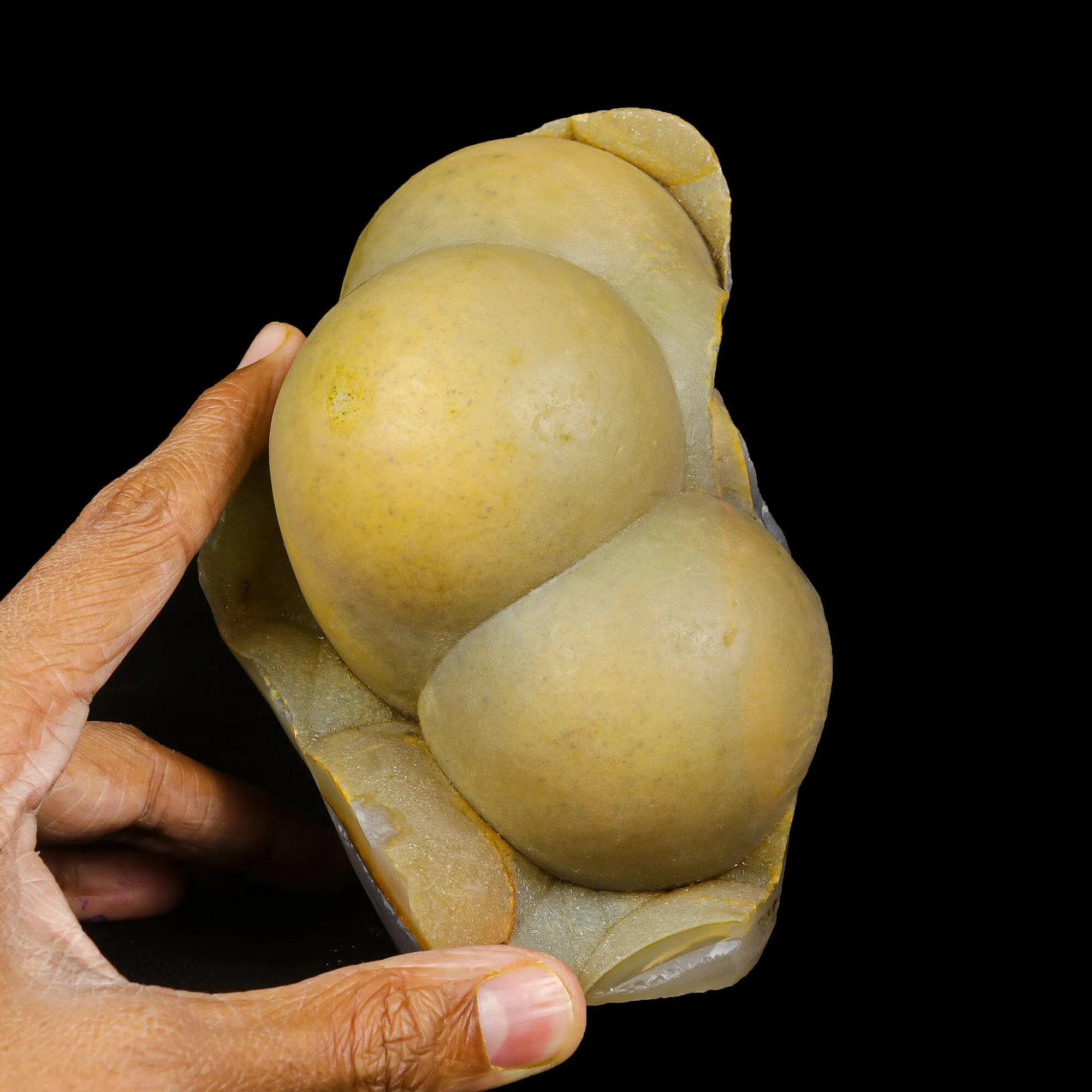 Rare Botryoidal Agatized Chalcedony Mineral Specimen – Natural Indian Crystal Cluster for Collectors - image 5