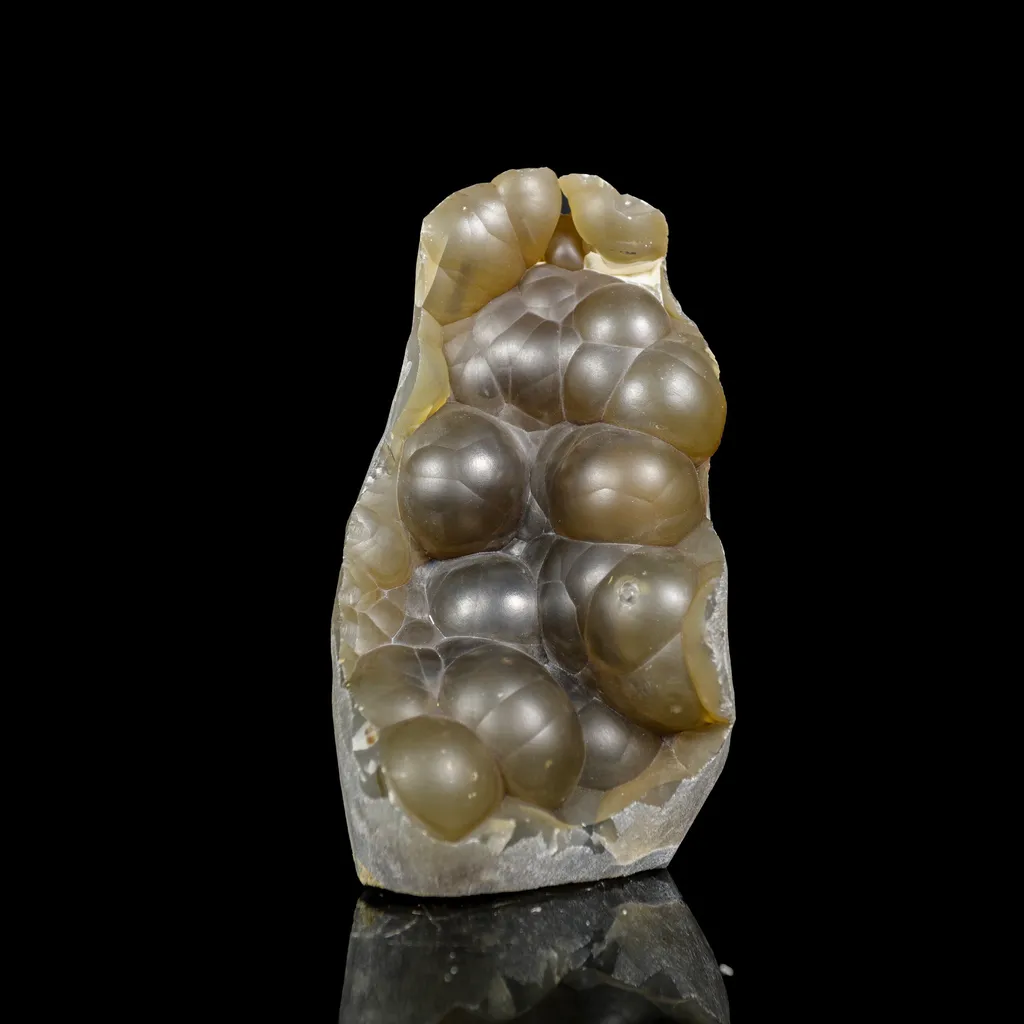 Rare Botryoidal Agatized Chalcedony Mineral Specimen – Natural Indian Crystal Cluster for Collectors image