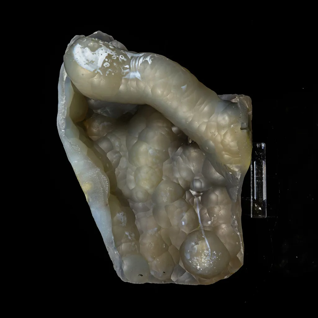 Rare Botryoidal Agatized Chalcedony Mineral Specimen – Natural Indian Crystal Cluster for Collectors image