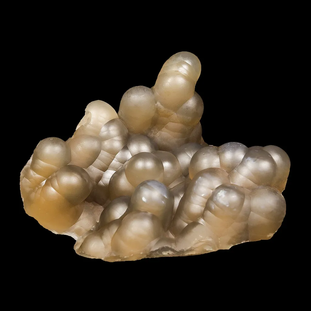 Rare Botryoidal Agatized Chalcedony Mineral Specimen – Natural Indian Crystal Cluster for Collectors image