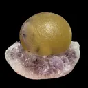 Rare Botryoidal Fluorite on Amethyst Cluster – Top Grade Indian Zeolite Mineral Specimen | Collector - image 1