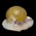 Rare Botryoidal Fluorite on Amethyst Cluster – Top Grade Indian Zeolite Mineral Specimen | Collector - image 2