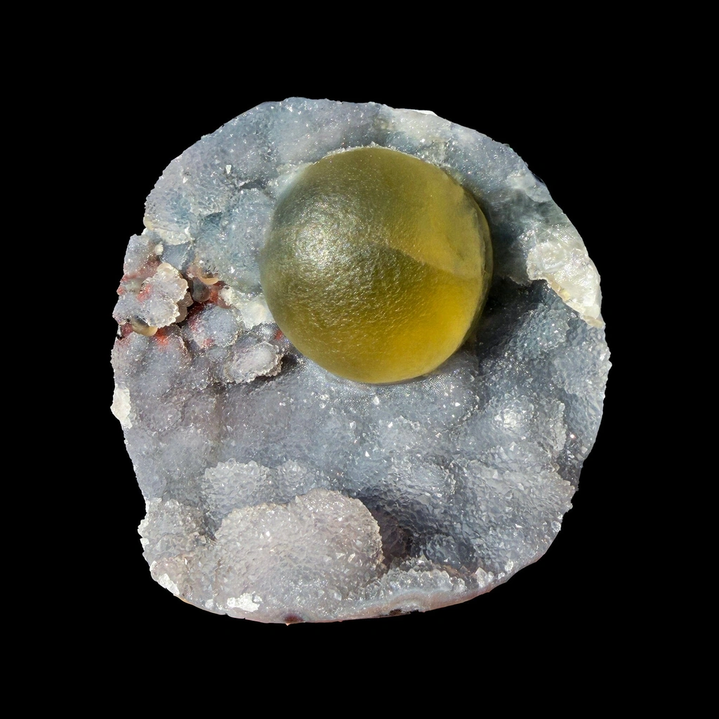 Rare Botryoidal Fluorite on Quartz Crystal Cluster – Nashik India Natural Mineral Specimen - image 4