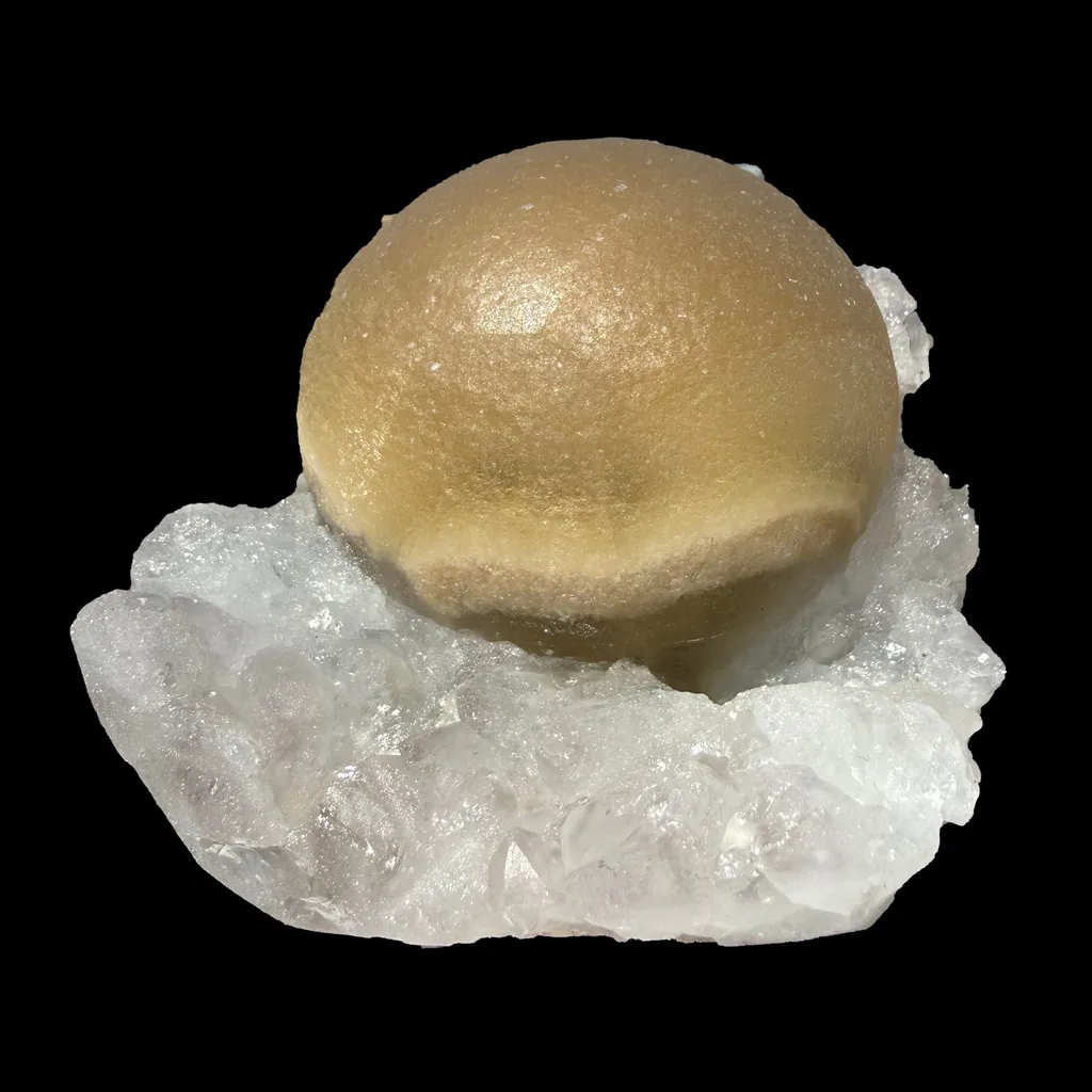 Rare Botryoidal Fluorite on Quartz Matrix – Premium Indian Mineral Specimen from Madhya Pradesh - image 4