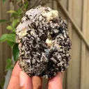 Rare Brown Childrenite Crystals Cluster on Quartz Specimen from Pakistan - image 2