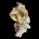 Rare Calcite Cube with Red Apophyllite – Natural Indian Zeolite Mineral Specimen | Collector Grade Crystal Display Piece - image 2