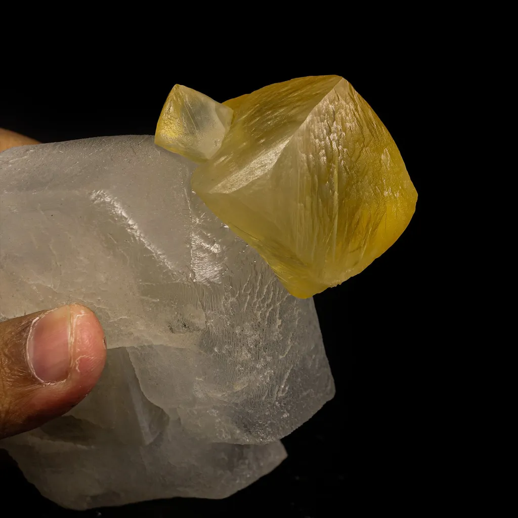 Rare Calcite on Barite Natural Mineral Specimen - image 5