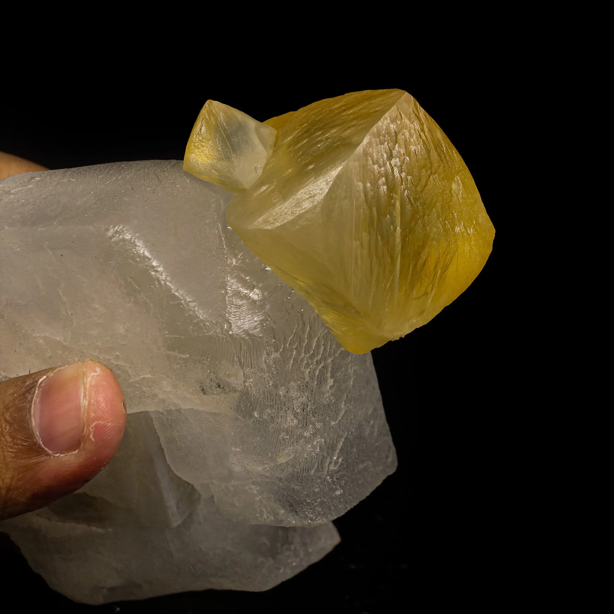 Rare Calcite on Barite Natural Mineral Specimen - image 5