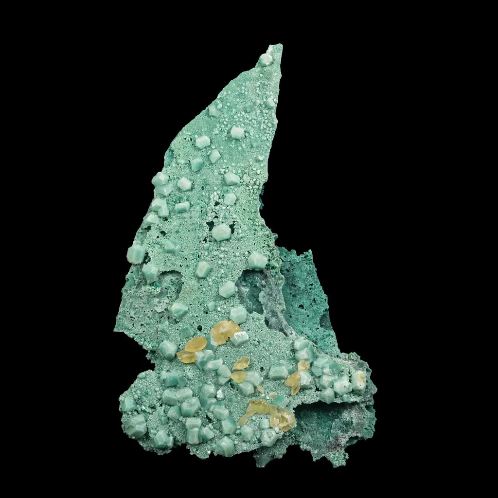 Rare Calcite on Green Chalcedony plate from India—premium zeolite for collectors image