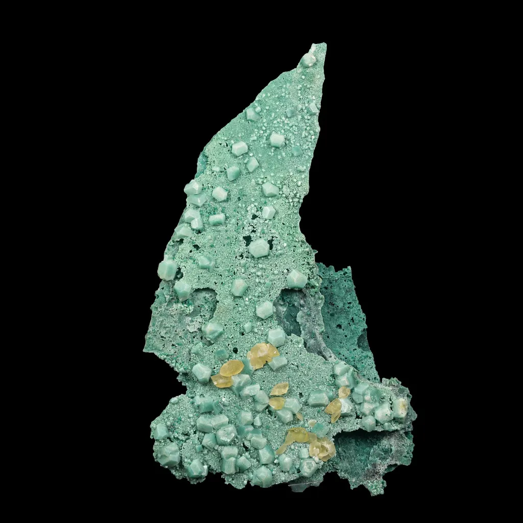 Rare Calcite on Green Chalcedony plate from India—premium Zeolite for collectors - image 3