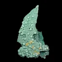 Rare Calcite on Green Chalcedony plate from India—premium zeolite for collectors - image 3