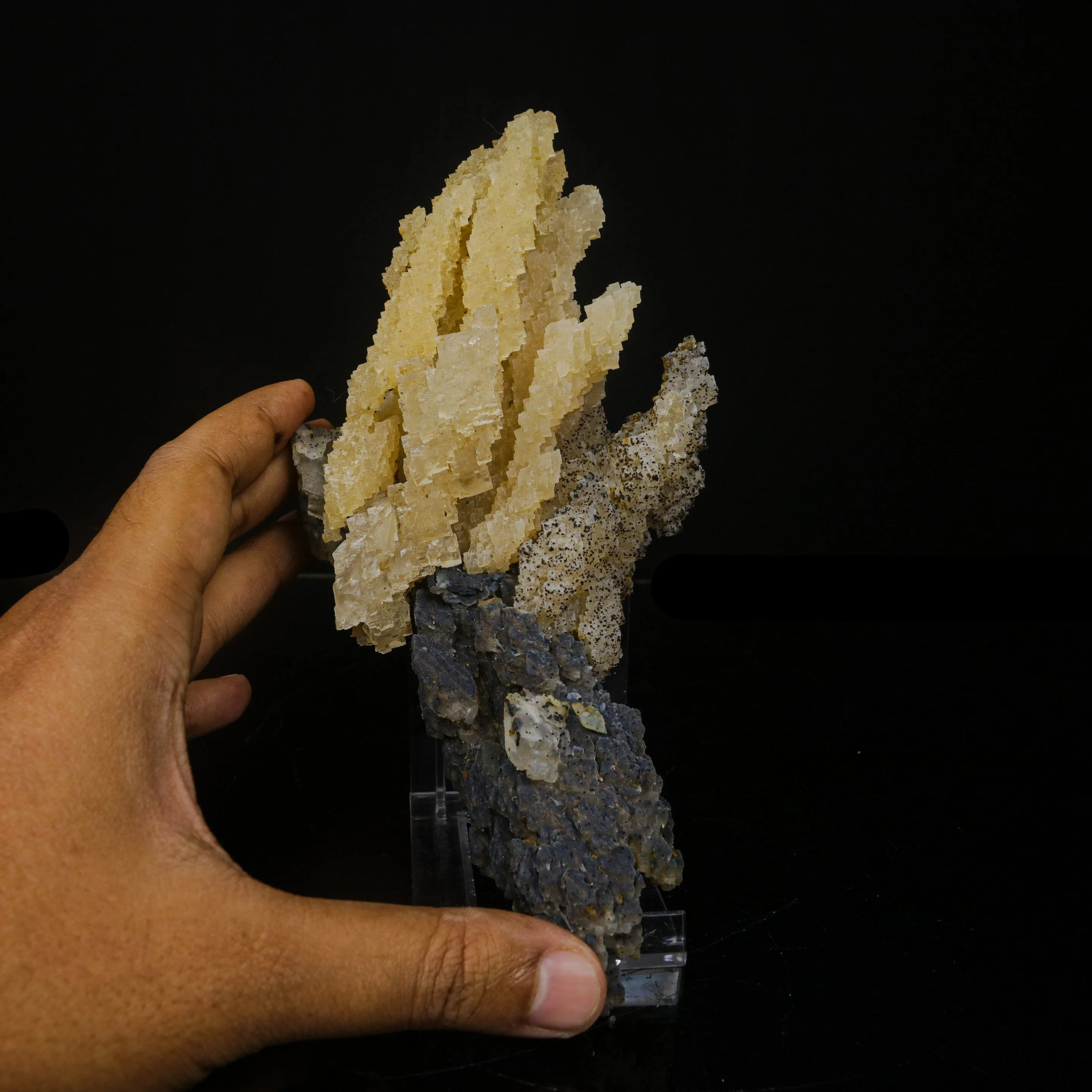 Rare Calcite with Chalcedony | Unique Indian Mineral Formation - image 4