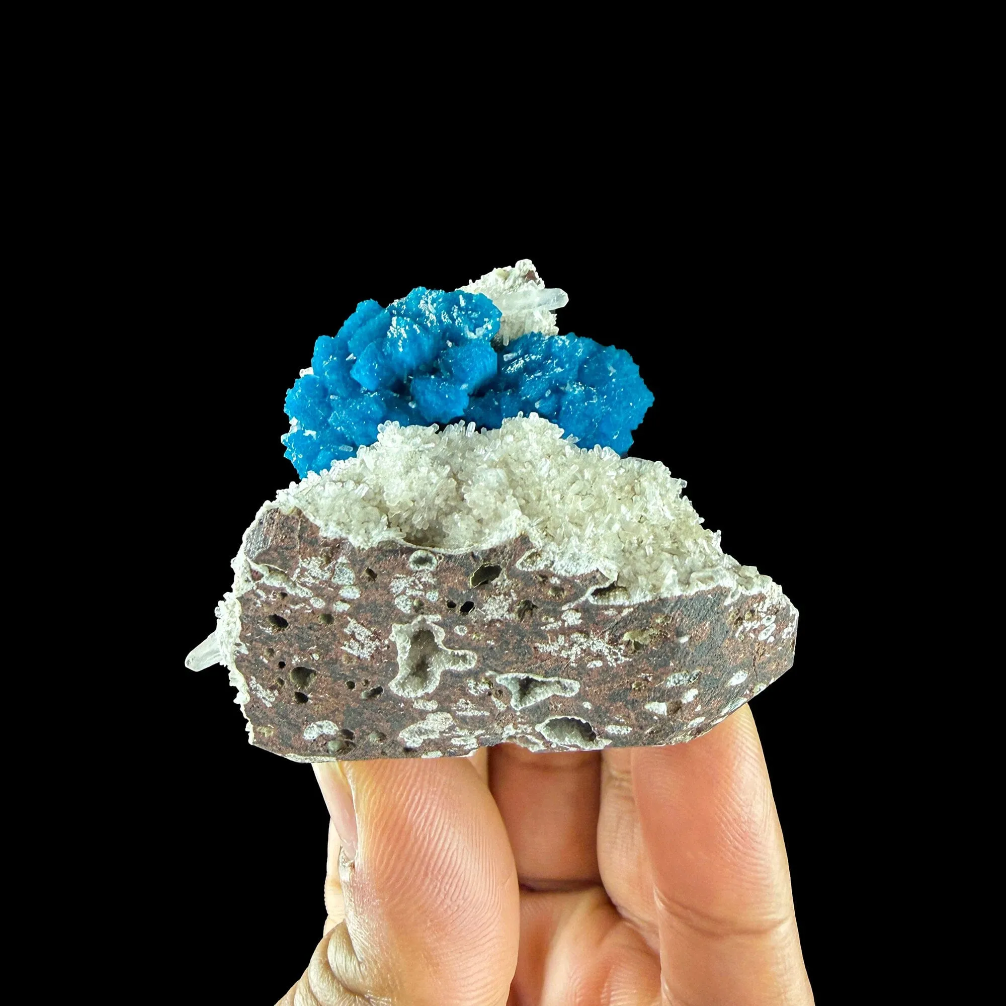 Rare Cavansite Self Standing Specimen from Wagholi Pune India - image 3