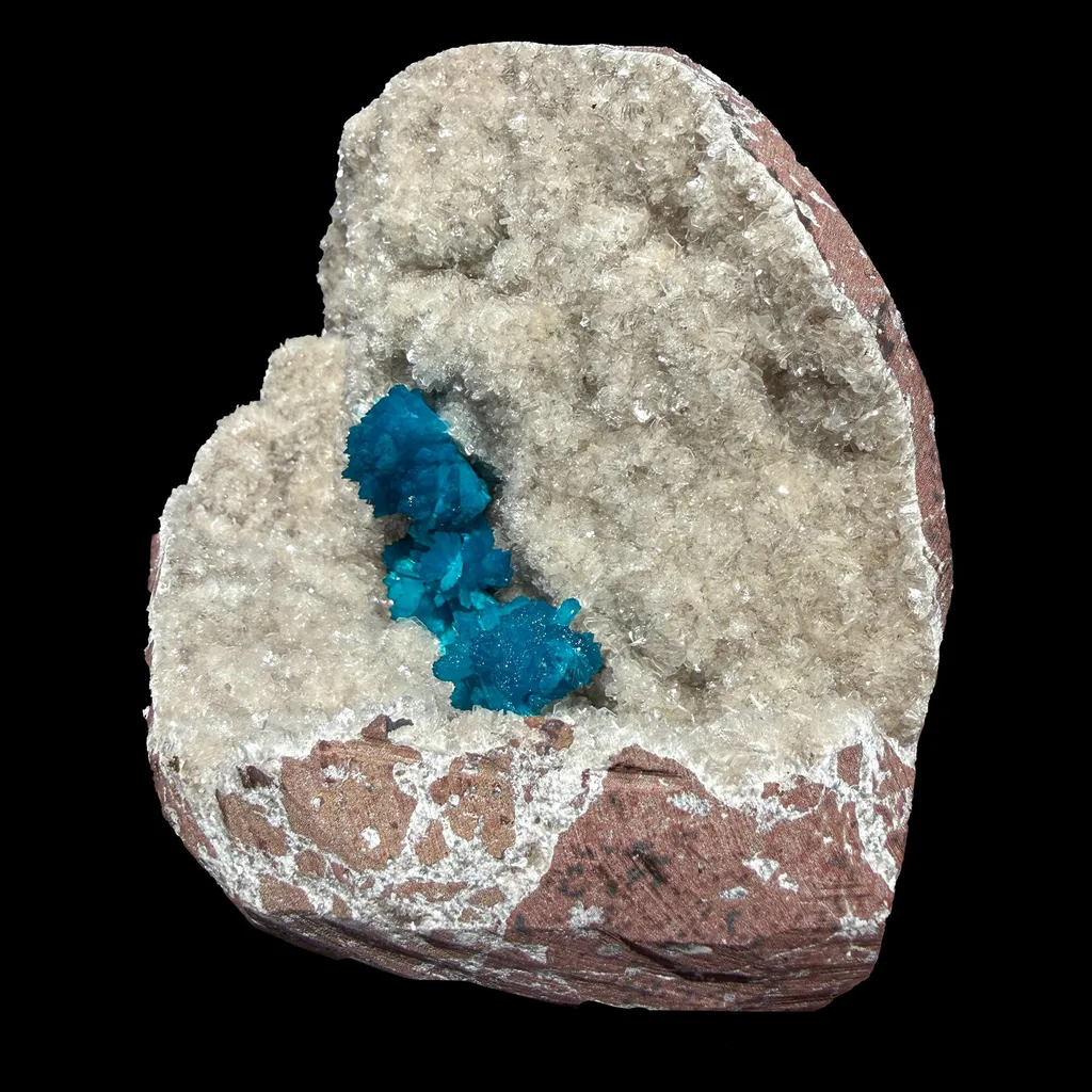 Rare Cavansite Shimmering Heulandite – Self Standing Lustrous Crystal Mineral Specimen from India | Collector Display Piece - image 9