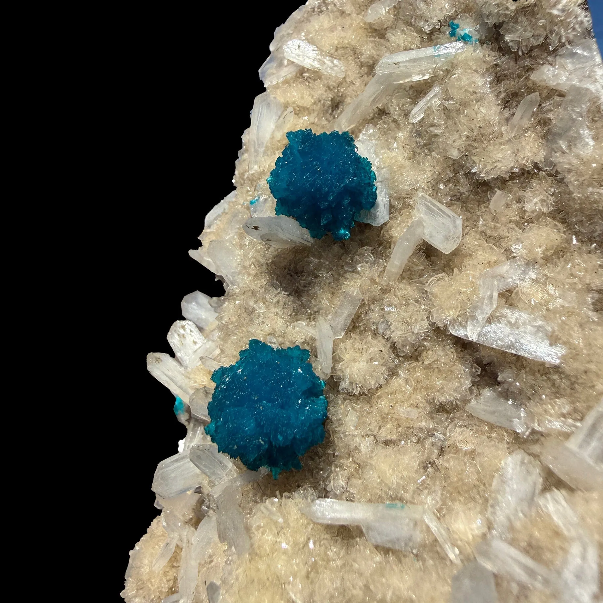 Rare Cavansite with Stilbite on Shimmering Heulandite – Self Standing Lustrous Terminated Crystal Mineral Specimen from India | Collector Display Piece - image 7