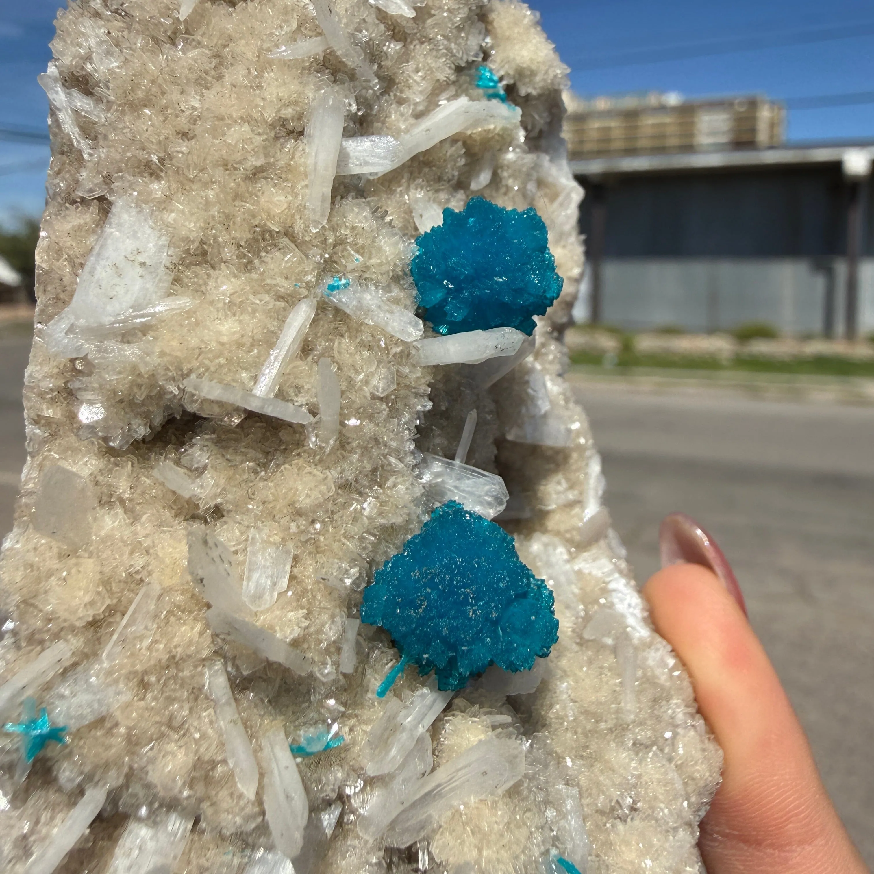 Rare Cavansite with Stilbite on Shimmering Heulandite – Self Standing Lustrous Terminated Crystal Mineral Specimen from India | Collector Display Piece - image 6
