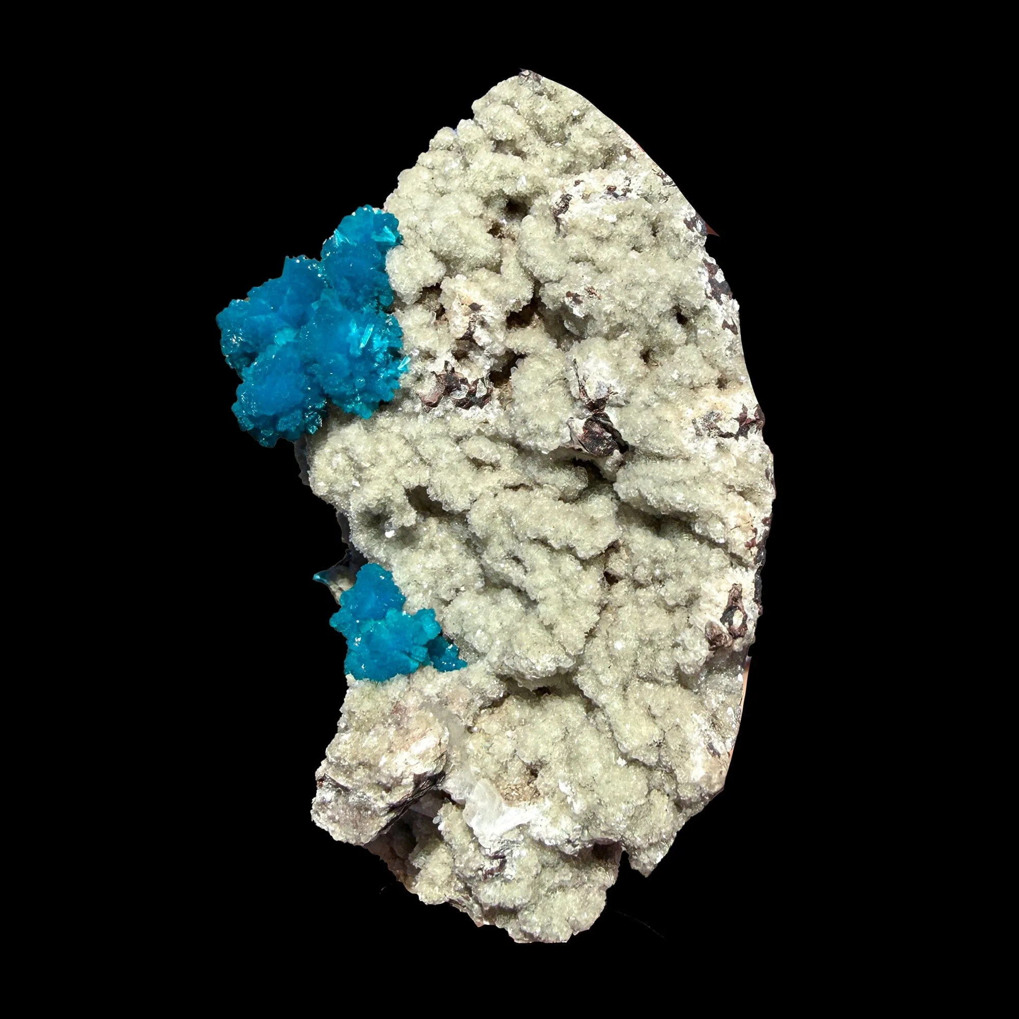 Rare Cavansite with Stilbite on Shimmering Heulandite – Self Standing Lustrous Terminated Crystal Mineral Specimen from India | Collector Display Piece - image 3