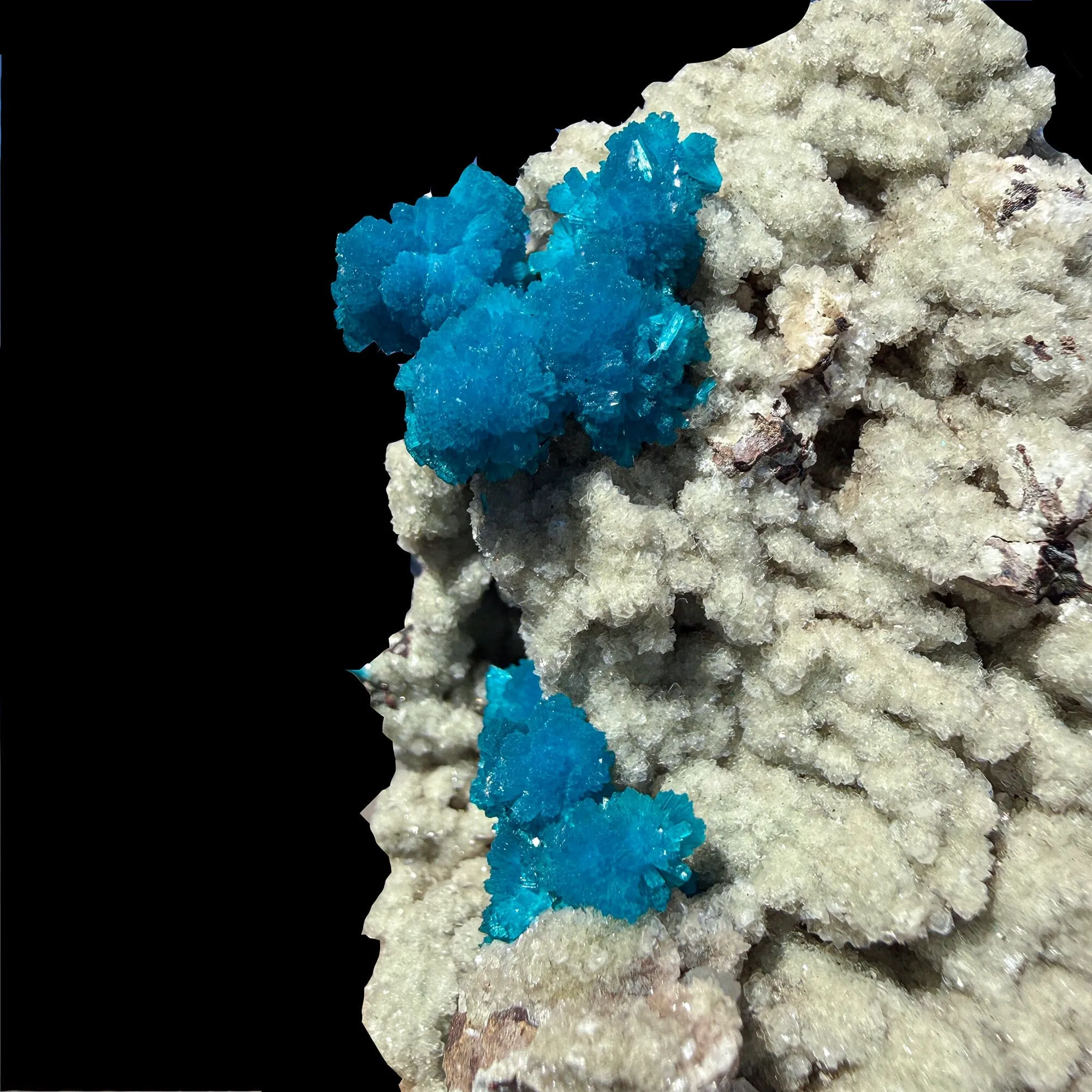 Rare Cavansite with Stilbite on Shimmering Heulandite – Self Standing Lustrous Terminated Crystal Mineral Specimen from India | Collector Display Piece - image 5