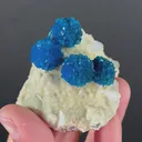 Rare Cavansite with Stilbite on Shimmering Heulandite – Self Standing Lustrous Terminated Crystal Mineral Specimen from India | Collector Display Piece - image 7