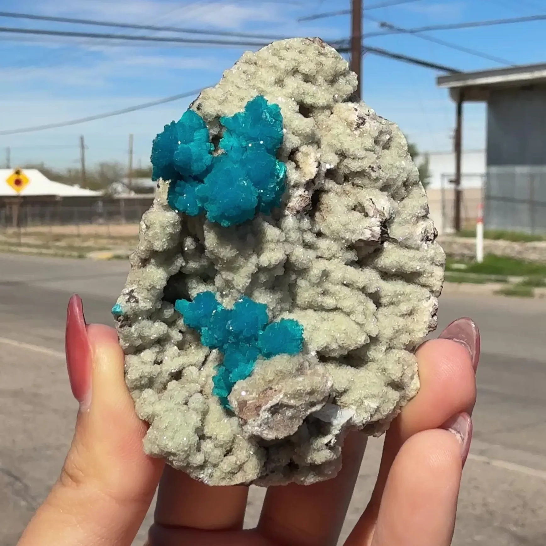 Rare Cavansite with Stilbite on Shimmering Heulandite – Self Standing Lustrous Terminated Crystal Mineral Specimen from India | Collector Display Piece - image 8