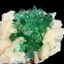 Rare Dark Green Apophyllite Flower Formation Crystal Specimen from Savda Quarry, Jalgaon, India – Sharp Terminated Collector Mineral | Global Premium Display Piece| Collector Display Piece - image 6