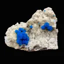 Rare Deep Blue Cavansite Crystal Cluster on Stilbite & Heulandite Matrix | Pune, India Zeolite Specimen DK163 - image 2