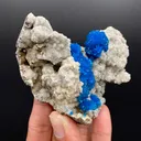 Rare Deep Blue Cavansite on Heulandite Matrix – Premium Indian Zeolite Collector Specimen from Pune - image 3