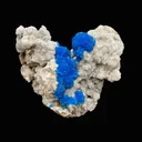 Rare Deep Blue Cavansite on Heulandite Matrix – Premium Indian Zeolite Collector Specimen from Pune - image 1