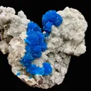 Rare Deep Blue Cavansite on Heulandite Matrix – Premium Indian Zeolite Collector Specimen from Pune - image 4