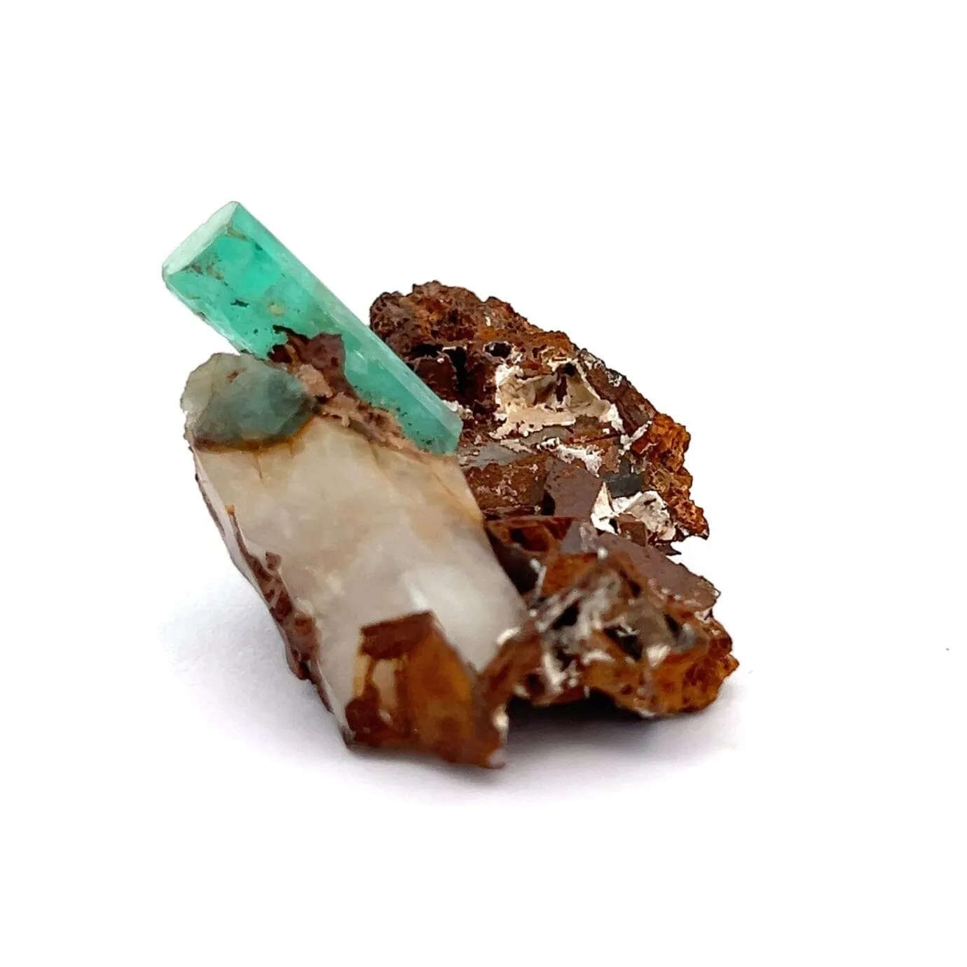 Rare Deep green Emeralds Natural Mineral Specimen Museum - image 8