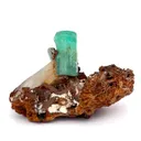 Rare Deep green Emeralds Natural Mineral Specimen Museum - image 6