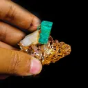 Rare Deep green Emeralds Natural Mineral Specimen Museum - image 4
