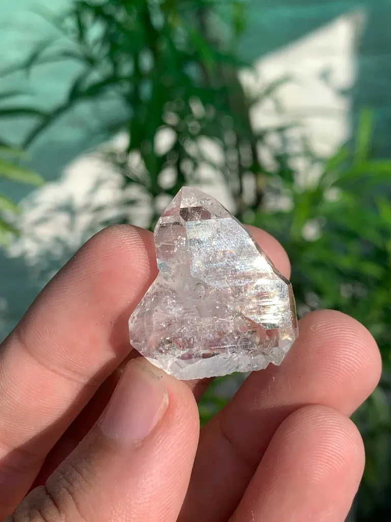 Rare Diamond Quartz Triangle Shape Crystal from Pakistan - image 6
