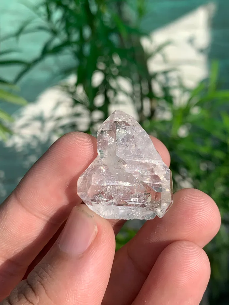 Rare Diamond Quartz Triangle Shape Crystal from Pakistan - image 7