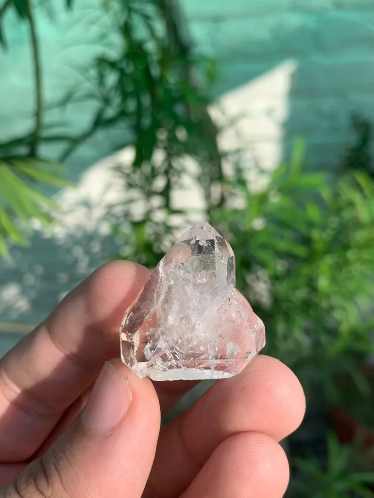 Rare Diamond Quartz Triangle Shape Crystal from Pakistan - image 8
